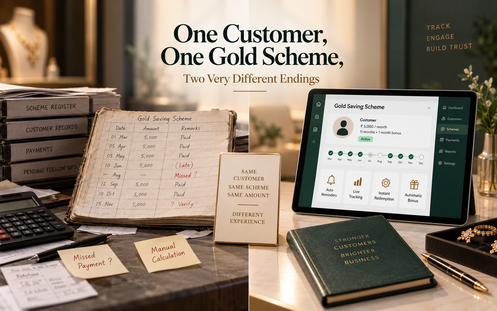 One Customer, One Gold Scheme, Two Very Different Endings
