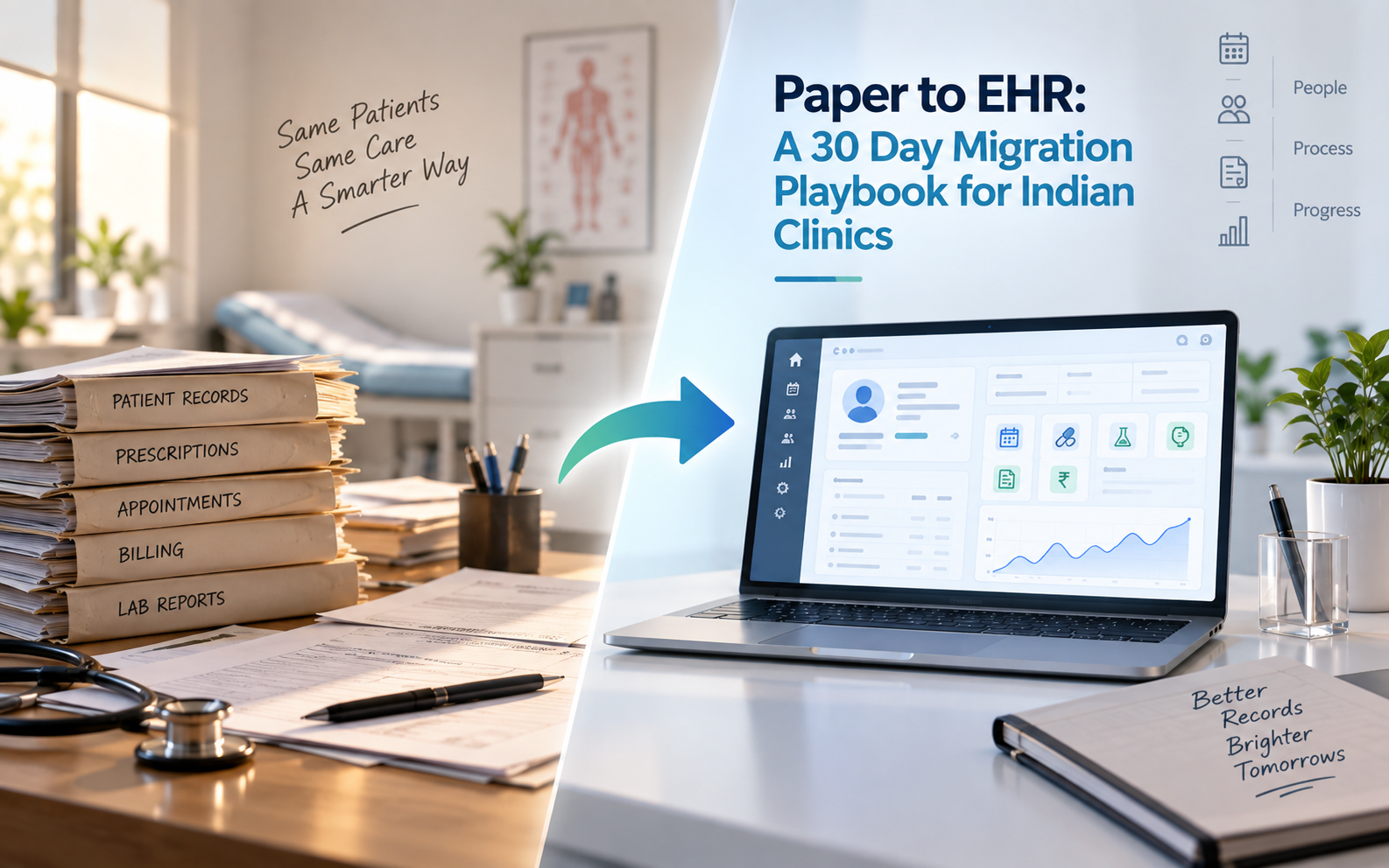 Paper to EHR: A 30 Day Migration Playbook for Indian Clinics